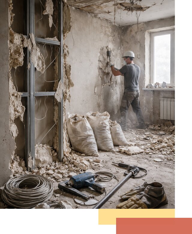 Профессиональный демонтаж зданий и конструкций в Луге