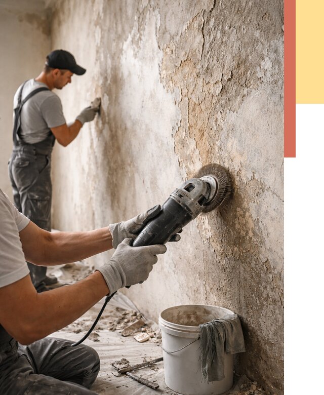 Снятие и удаление краски со стен в Луге от 2165 руб. — ОТДЕЛОЧНИК-Лга