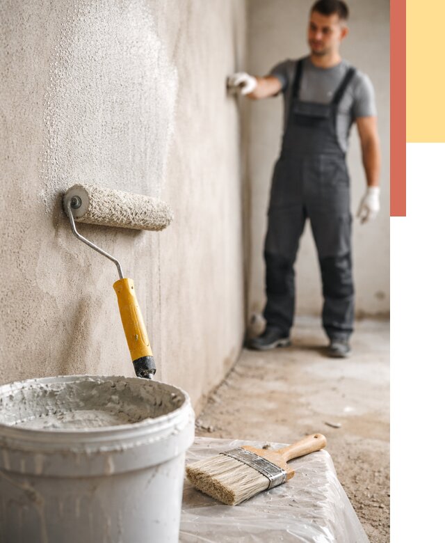 Нанесение бетоноконтакта на стены в Луге от 4330 руб. быстро и недорого | ОТДЕЛОЧНИК-Лга