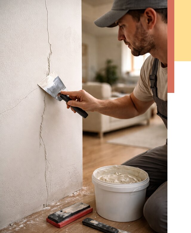 Заделка трещин и сколов в Луге от 2526 руб. — быстро и недорого | ОТДЕЛОЧНИК-Лга