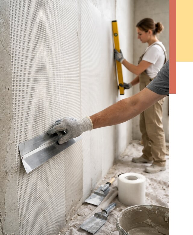 Армирование стен стеклосеткой в Луге от 3299 руб. под ключ | ОТДЕЛОЧНИК-Лга