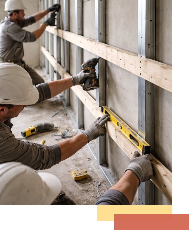 Устройство обрешетки под панели в Луге