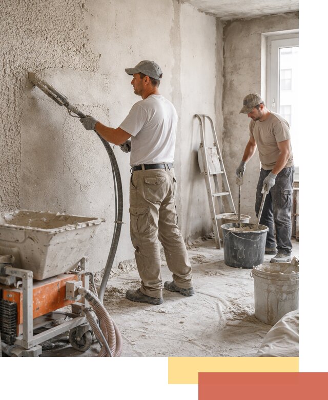 Машинная штукатурка стен в Луге — быстро и качественно