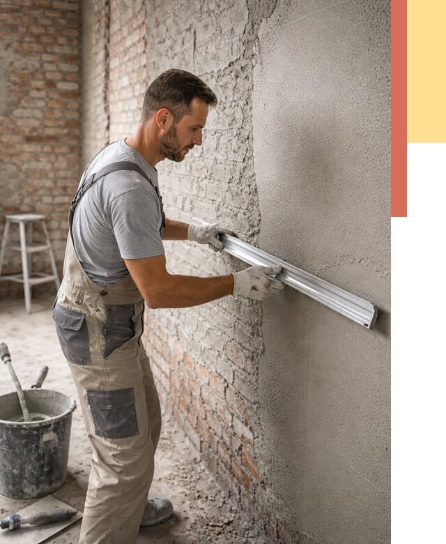 Штукатурка кирпичных стен в Луге от 4640 руб/м2 — быстро и недорого | ОТДЕЛОЧНИК-Лга