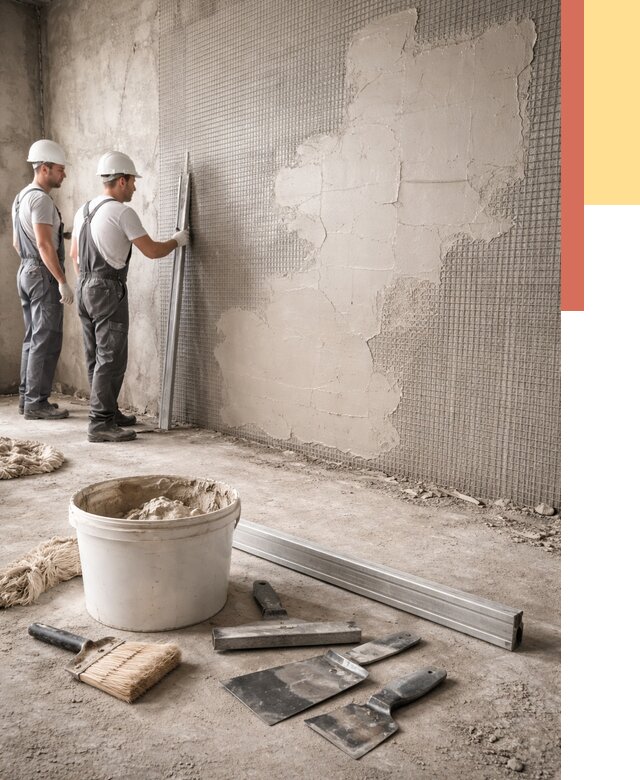 Штукатурка стен по сетке в Луге от 5671 руб./м2 — быстро и недорого | ОТДЕЛОЧНИК-Лга