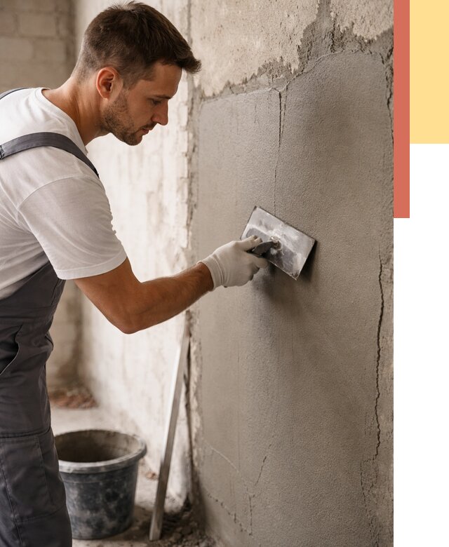 Штукатурка стен под плитку в Луге от 4330 руб./м2 — выравнивание под плитку | ОТДЕЛОЧНИК-Лга