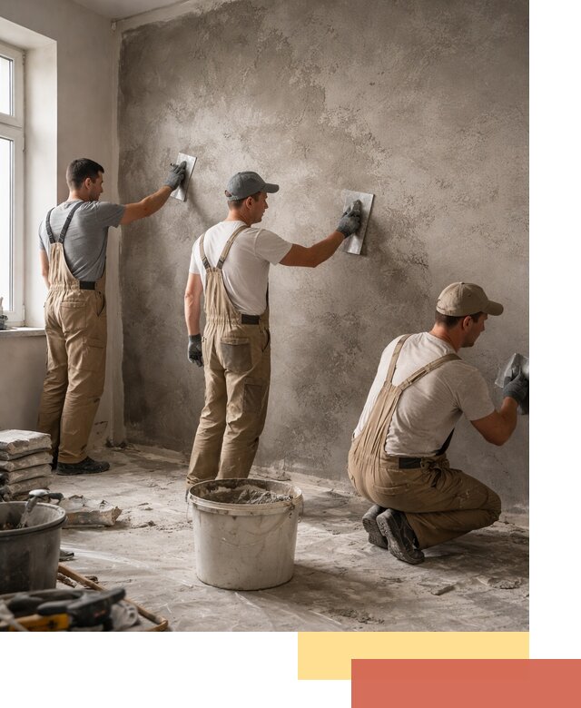Декоративная штукатурка под бетон в Луге для стен и потолков
