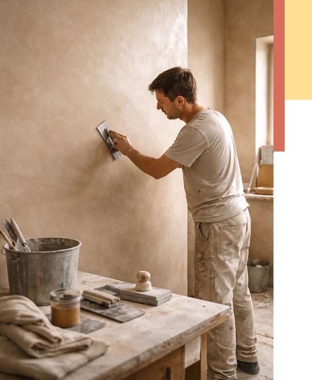 Марокканская штукатурка таделакт в Луге под ключ от 4330 руб. | ОТДЕЛОЧНИК-Лга