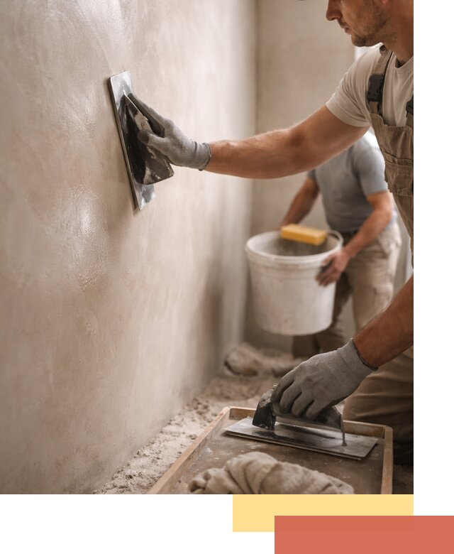 Нанесение марокканской штукатурки таделакт в Луге