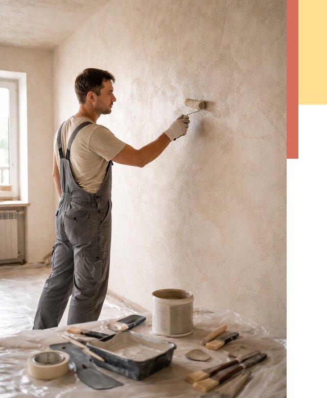 Нанесение лессирующей краски по декоративке в Луге от 1804 руб. | ОТДЕЛОЧНИК-Лга