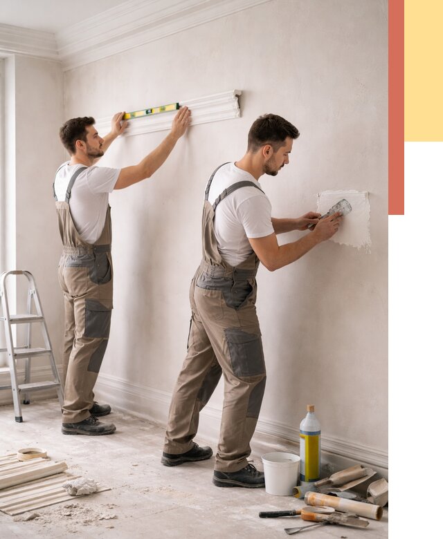 Монтаж лепнины на стены в Луге от 4640 руб. — недорого, быстро | ОТДЕЛОЧНИК-Лга