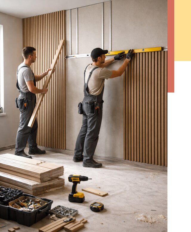 Монтаж реечных панелей на стены в Луге от 1237 руб. — быстро и недорого | ОТДЕЛОЧНИК-Лга