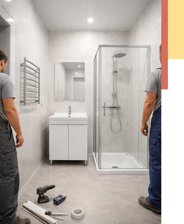 Отделка ванной комнаты панелями ПВХ в Луге от 4640 руб. за м2 | ОТДЕЛОЧНИК-Лга