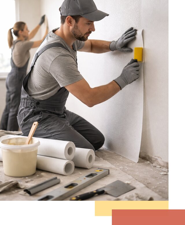 Поклейка стеклообоев профессионально в Луге