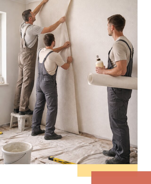 Оклейка стен обоями в Луге — качественно и профессионально