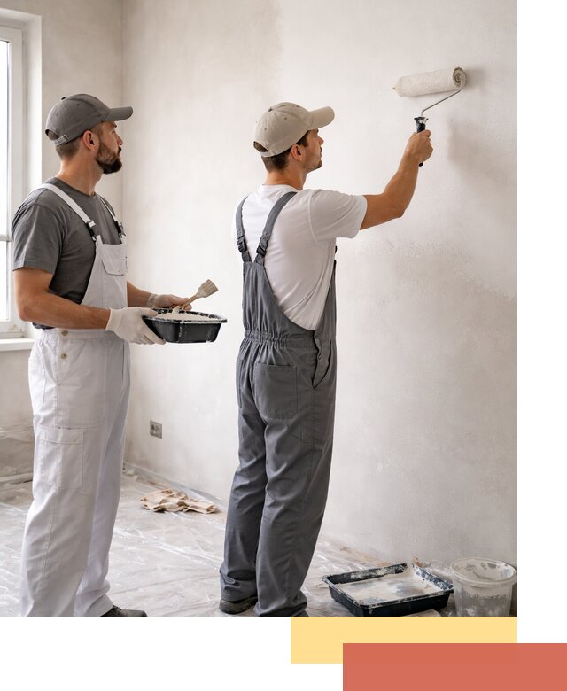 Покраска стен водоэмульсионной краской в Луге