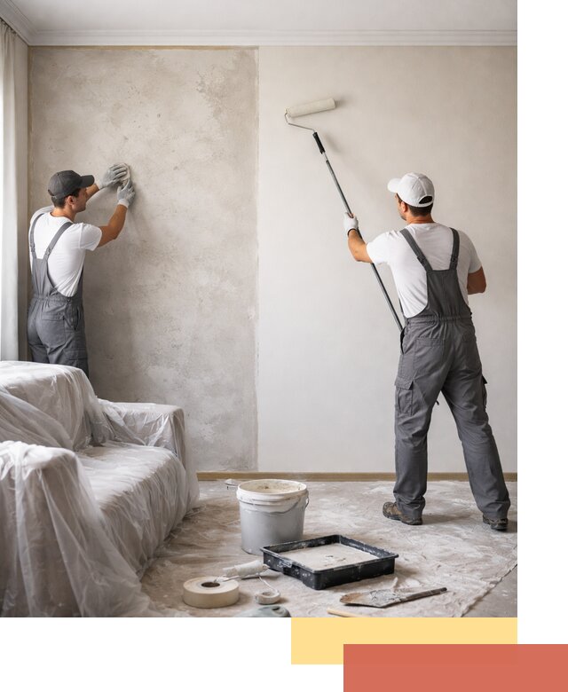 Покраска стен антивандальной краской в Луге