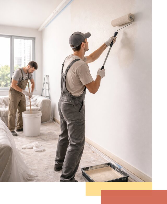 Покраска стен в офисе в Луге — быстрый и качественный ремонт