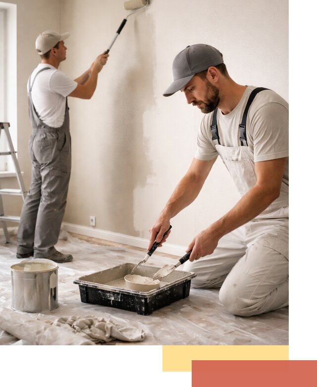 Покраска стен в квартире в Луге — профессионально и аккуратно