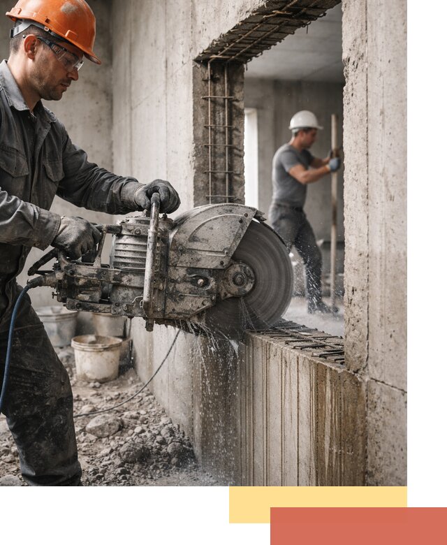 Алмазная резка проемов в Луге быстро и точно