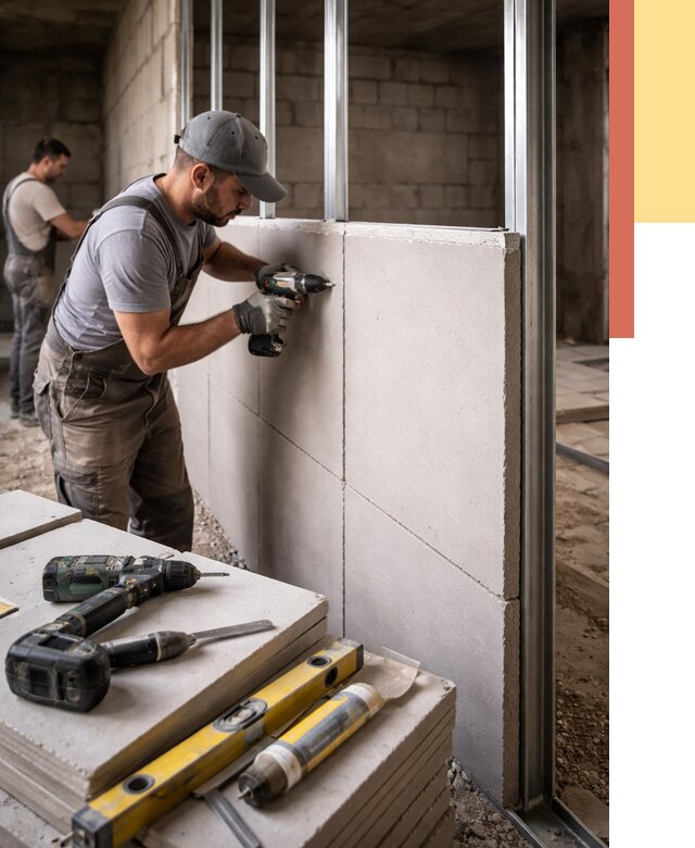 Кладка влагостойких перегородок ПГП в Луге от 1237 руб. под ключ | ОТДЕЛОЧНИК-Лга