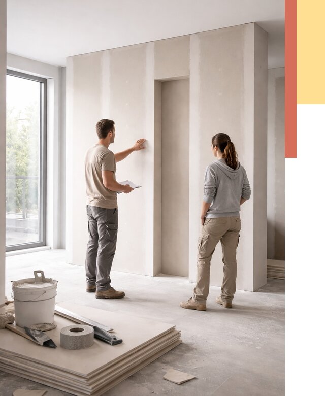 Зонирующая перегородка из гипсокартона в Луге от 2887 руб. под ключ | ОТДЕЛОЧНИК-Лга