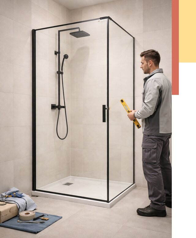 Стеклянные перегородки для душа в Луге от 12888 руб. | Монтаж под ключ — ОТДЕЛОЧНИК-Лга