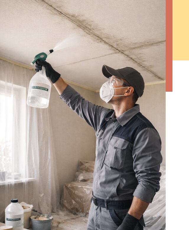 Антисептическая обработка потолка в Луге от 2578 руб. | ОТДЕЛОЧНИК-Лга