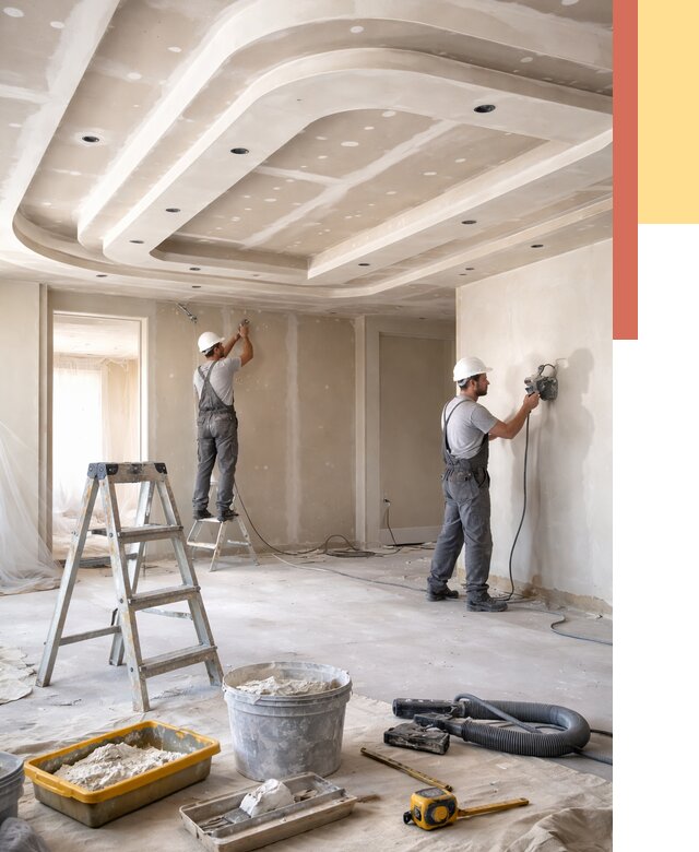 Многоуровневый потолок из гипсокартона в Луге от 773 руб. под ключ | ОТДЕЛОЧНИК-Лга