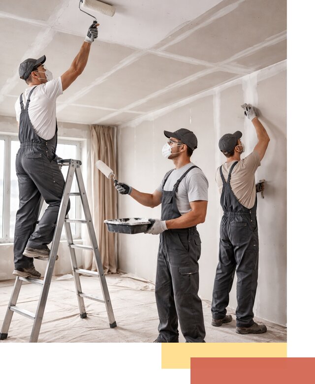 Покраска потолка из гипсокартона в Луге качественно и недорого