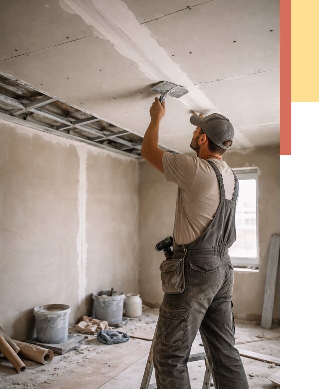 Ремонт потолка из гипсокартона в Луге от 670 руб./м² — быстро и недорого | ОТДЕЛОЧНИК-Лга