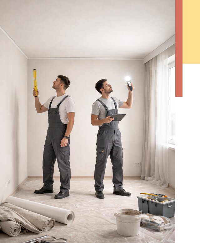 Отделка потолка в Луге недорого от 773 руб/м2 | Услуги ОТДЕЛОЧНИК-Лга