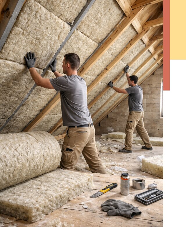 Утепление потолка минватой в Луге от 1495 руб. — быстро и недорого | ОТДЕЛОЧНИК-Лга