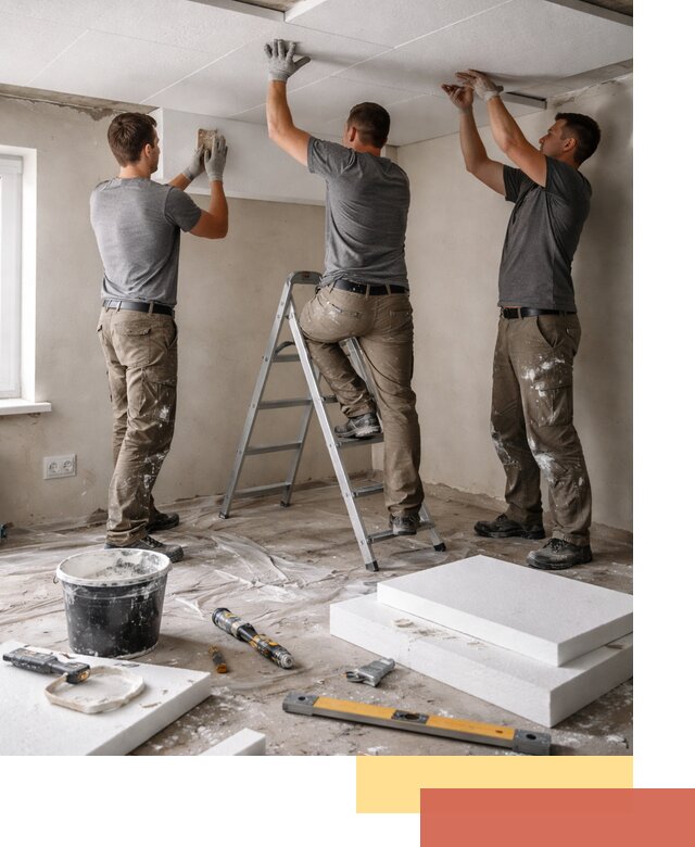 Утепление потолка пенопластом в Луге быстро и качественно